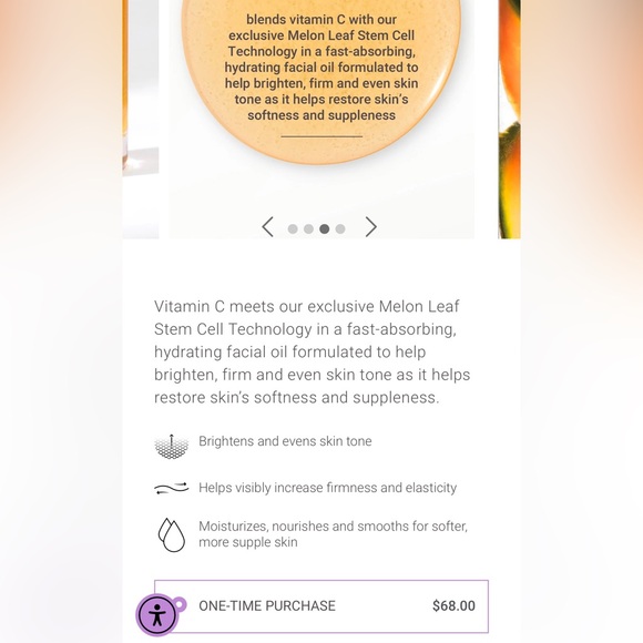 NEW Cindy Crawford Meaningful Beauty Vit C FULL SZ Brightening Oil -30ml/1 fl oz - Picture 3 of 5